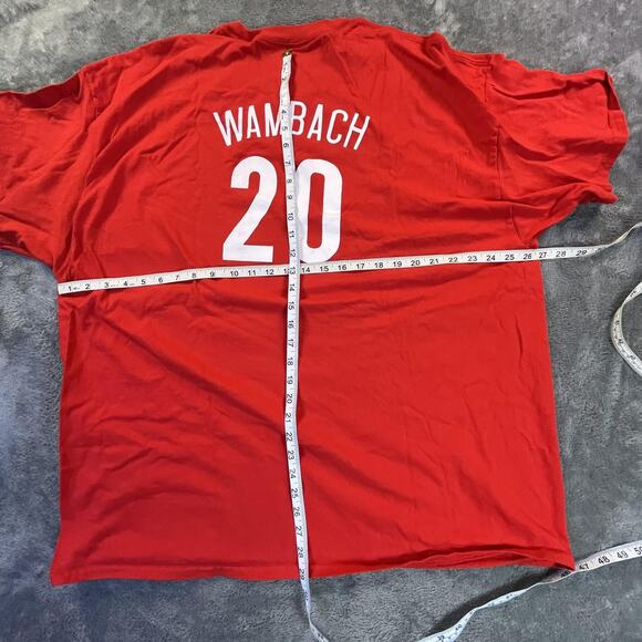 Team USA Shirt Mens 3XL Red Soccer Abby Wambach 20 USWNT Olympics Gildan Cotton - Picture 5 of 10